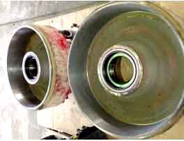 image of brake drums turned