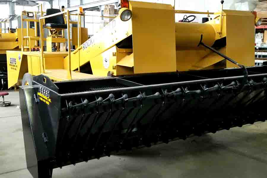 image of used chip spreader front hopper 